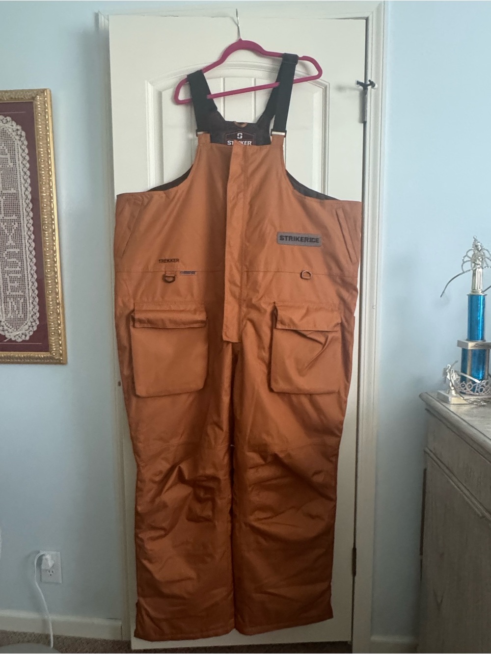 Men's Insulated Bib Overalls - Rust Orange